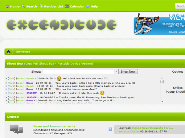 Extenditude is our gaming community.