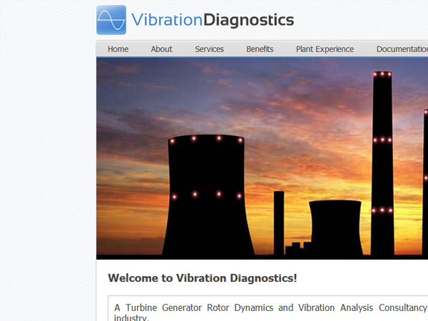 For Vibration Diagnostics we crafted a website as well as business cards.