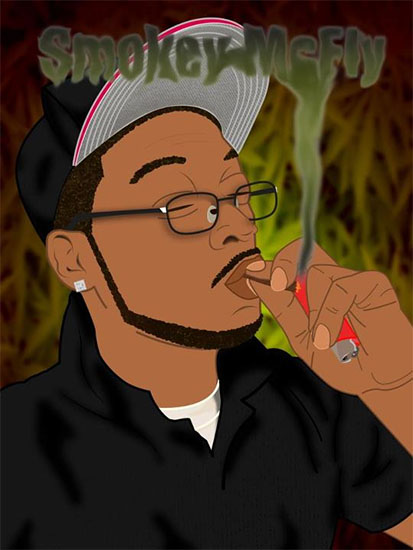 We made a great cartoon portrait for Smokey McFly.